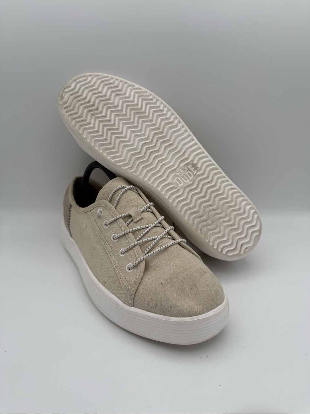 NWOT Men's Hey Dude Cody M Craft White Canvas Casual Comfort Slip-On Shoes Sz 9‎